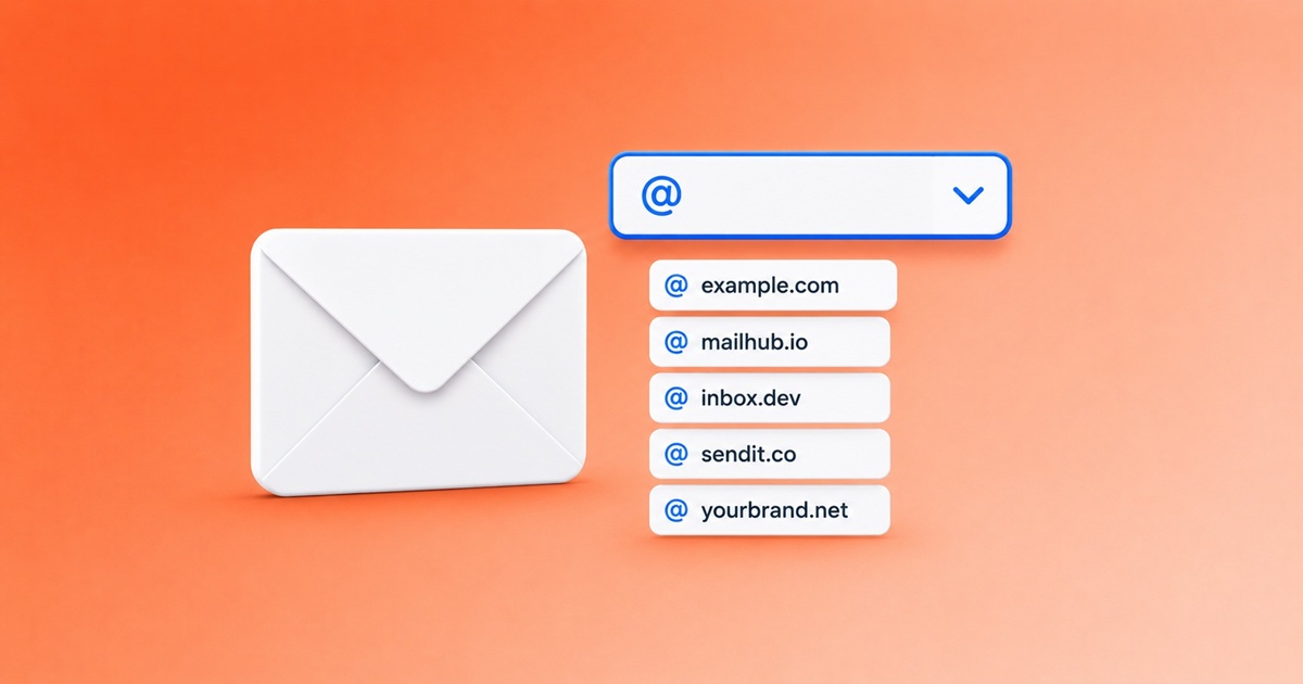 Guia de domínio personalizado para o gerador de email