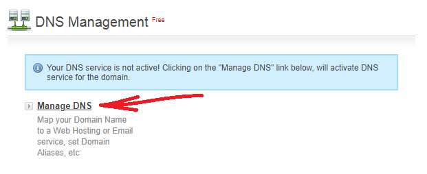 Encontrando o gerenciamento de DNS