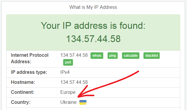 Verificar de que país a conexão parece vir